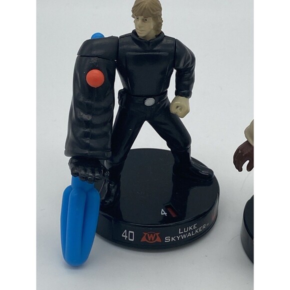 Star Wars Attacktix Luke Skywalker & Mace Windu Battle Masters Game 2005 Hasbro - Picture 2 of 9